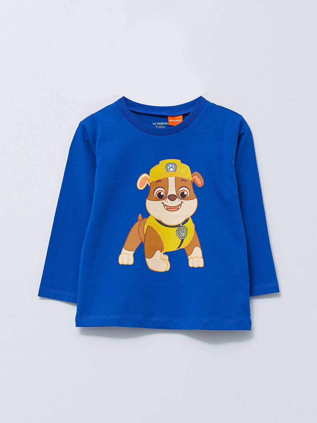 Crew Neck Long Sleeve Paw Patrol Printed Cotton Baby Boy T-Shirt 3 Pack-3