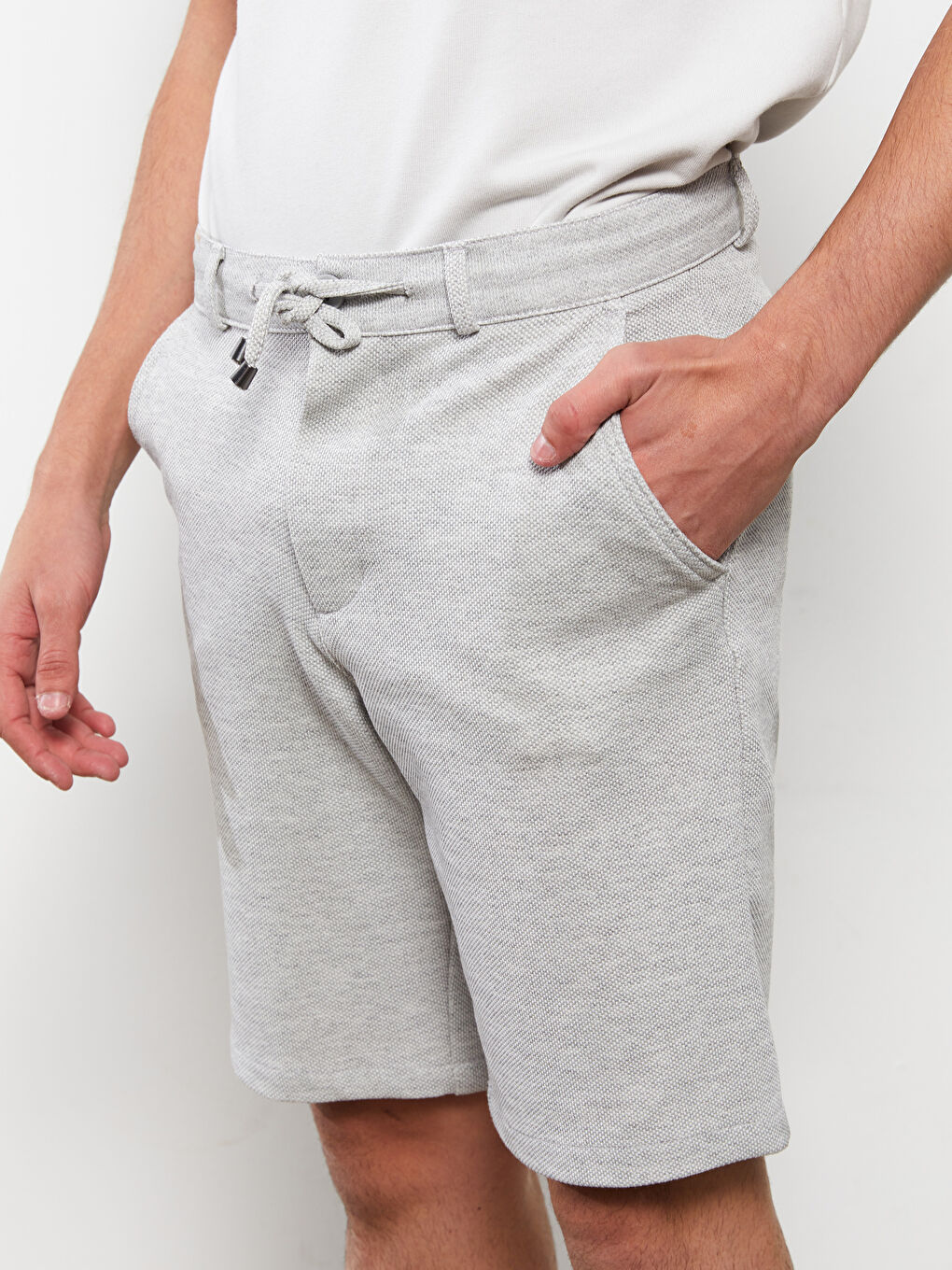 Slim Fit Binding Detail Men's Shorts -S2FT48Z8-LAL