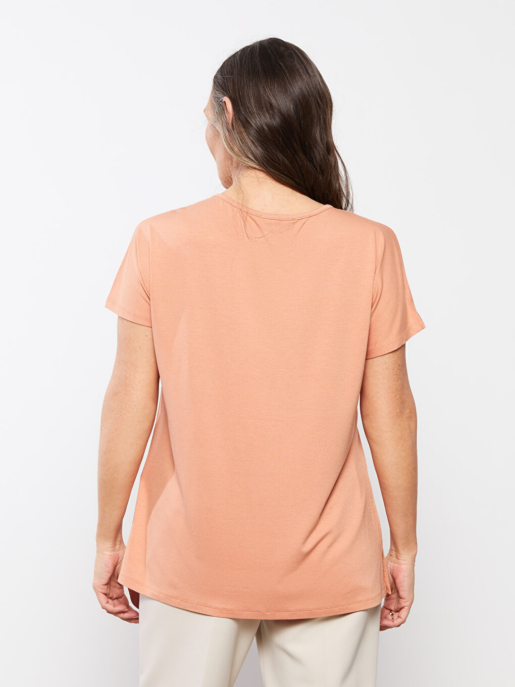 Crew Neck Printed Short Sleeve Women's T-shirt -S2FT89Z8-GLC