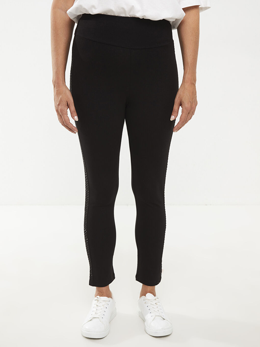 ელასტიური წელის ნაბეჭდი ბამბის ქალებისთვის გამაშები-2