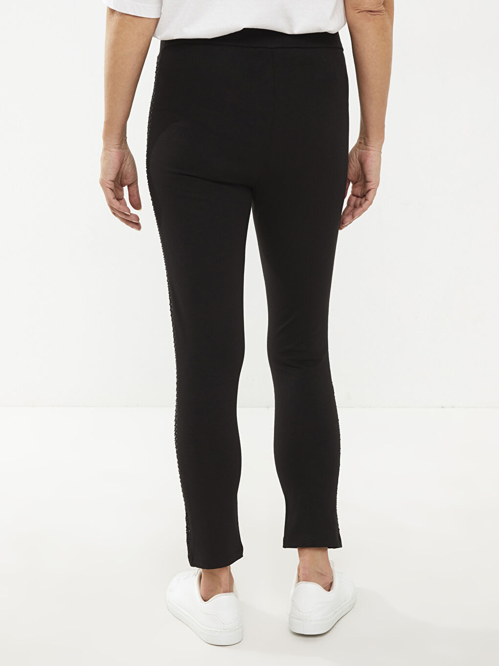 ელასტიური წელის ნაბეჭდი ბამბის ქალებისთვის გამაშები-4