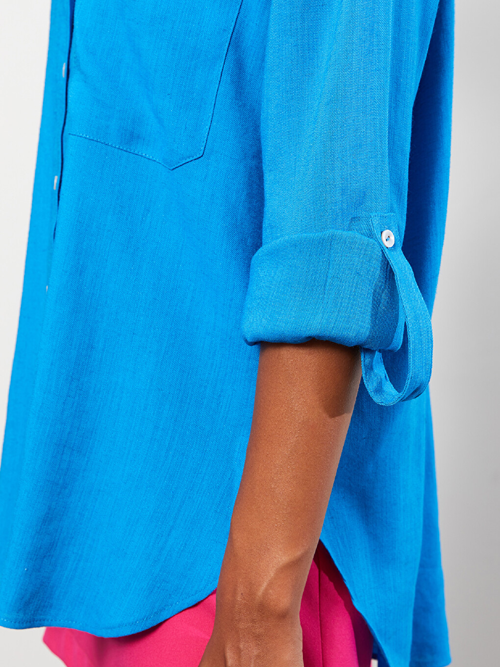 Chemise Boutonnée À Manches Longues Régulière Pour Femmes-2
