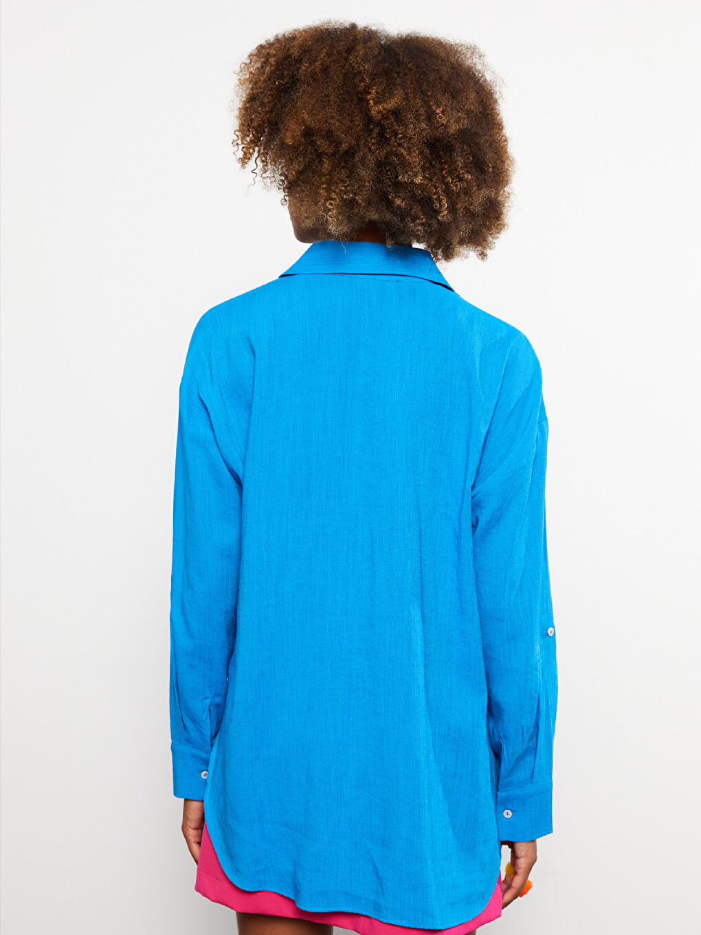 Chemise Boutonnée À Manches Longues Régulière Pour Femmes-4