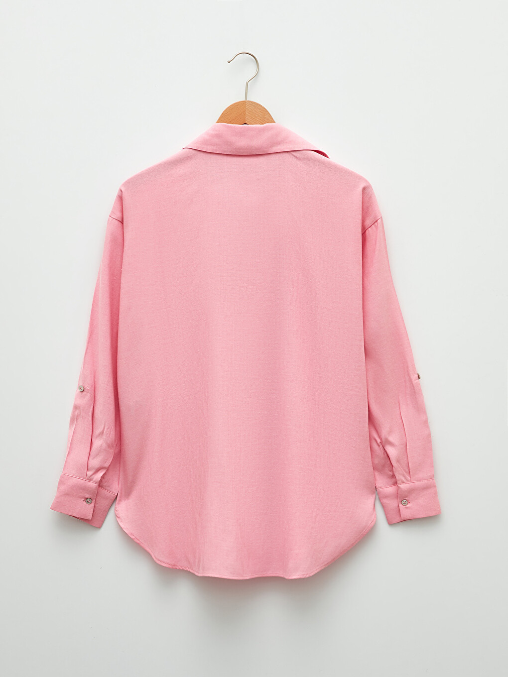 Chemise Boutonnée À Manches Longues Régulière Pour Femmes-6