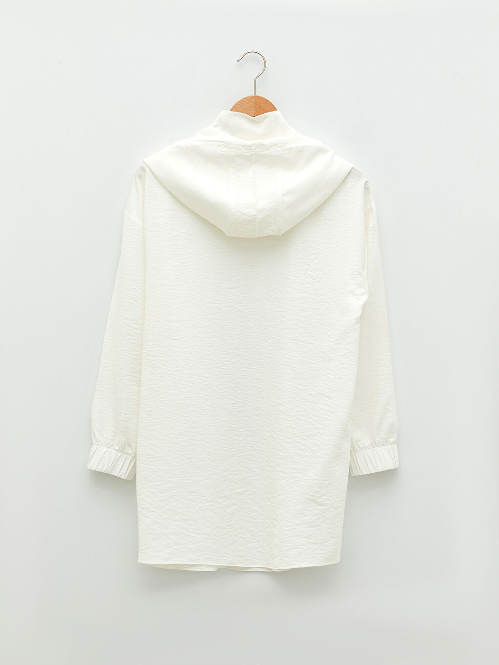 Hooded Plain Long Sleeve Oversize Women's Tunic-7