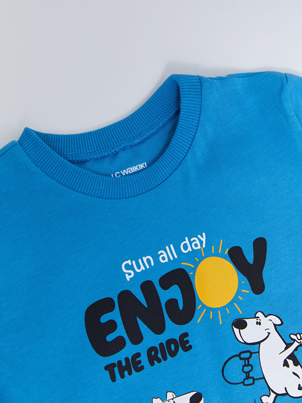 Crew Neck Short Sleeve Printed Baby Boys' T-Shirt-1