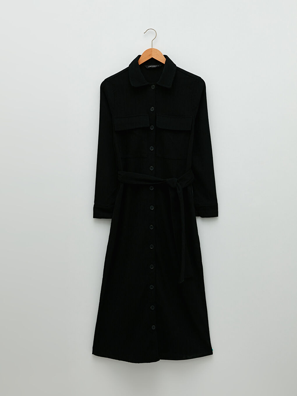 Front Button Closure Straight Long Sleeve Women's Shirt Shirt Dress -S2FV03Z8-RQL