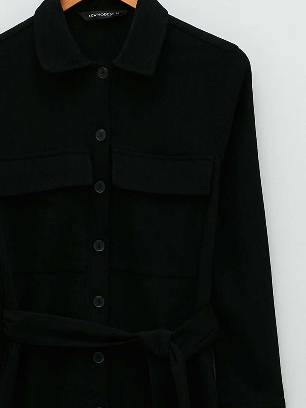 Front Button Closure Straight Long Sleeve Women's Shirt Shirt Dress -S2FV03Z8-RQL