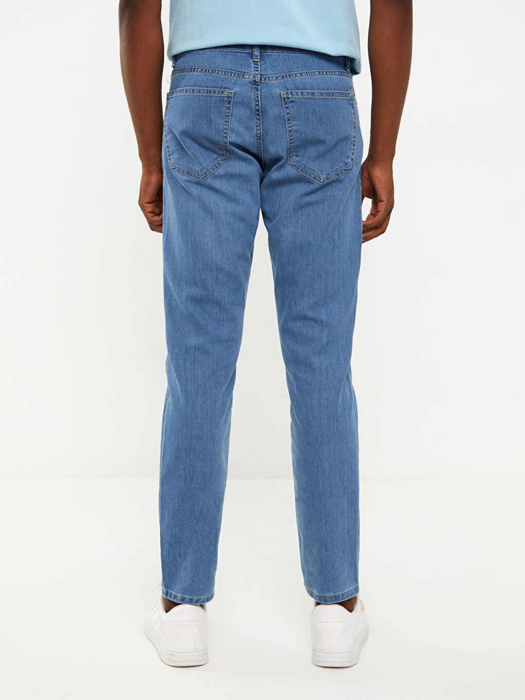 بنطلون جينز رجالي 750 سليم فيت-4