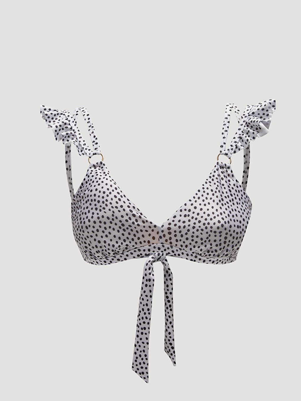 Polka Dot Ruffle Detailed Bikini Top -S2FV23Z8-S1T