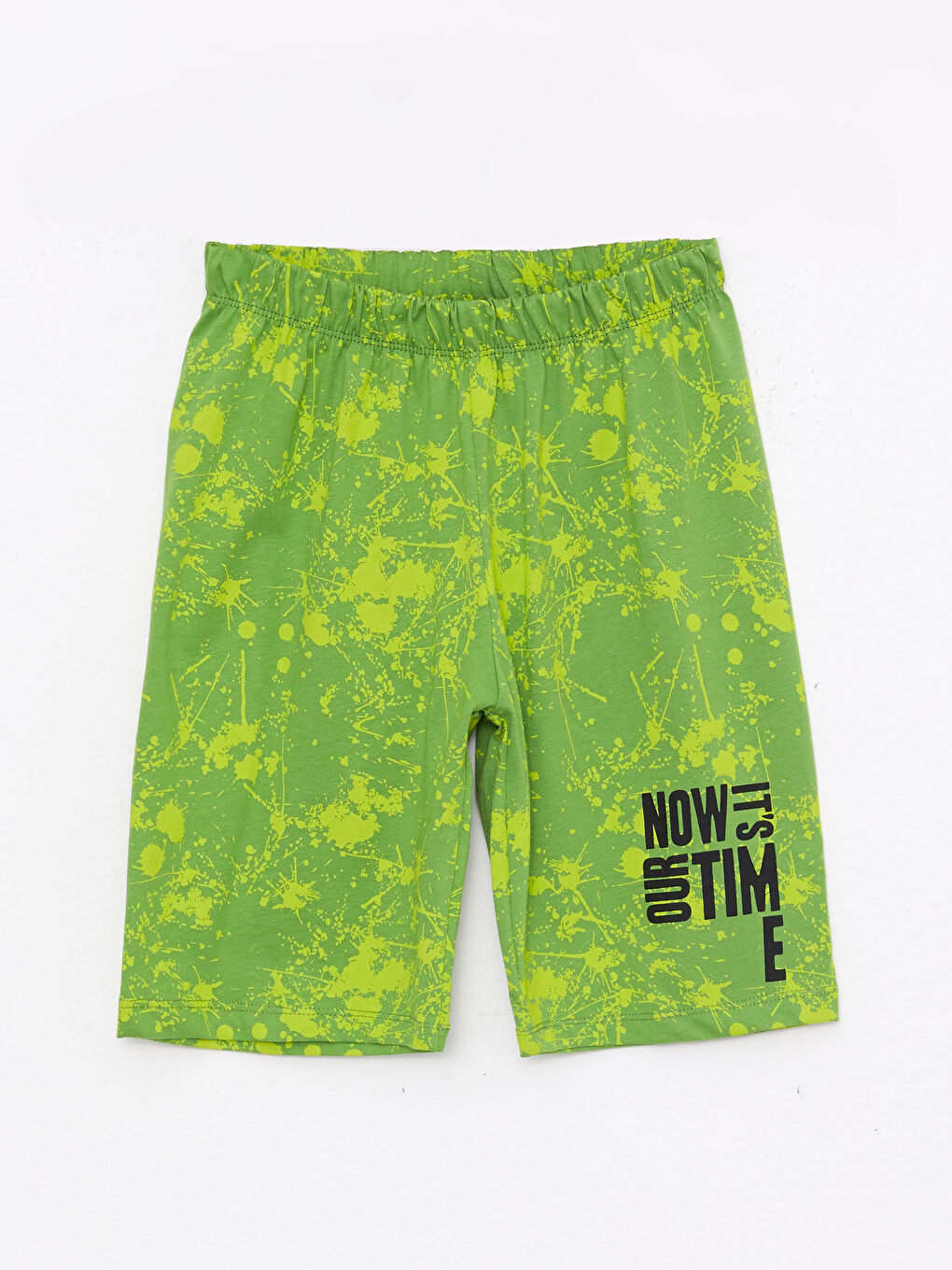 LCW Kids Elastic Waist Printed Cotton Boy Pajamas Shorts 2 Pieces -S2FV46Z4-CVL