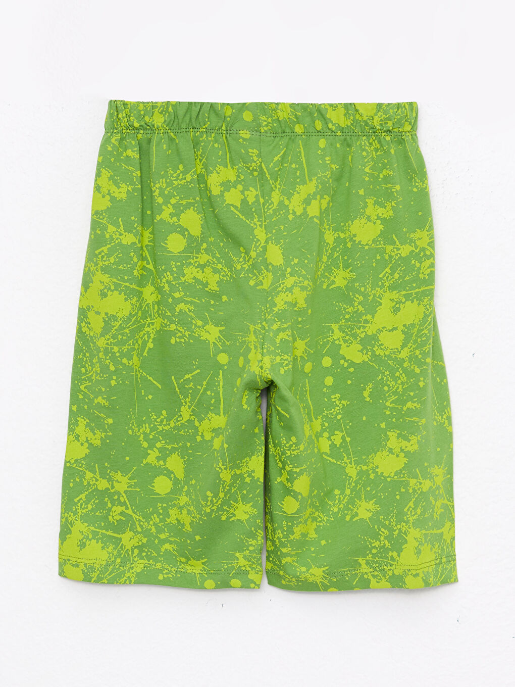 LCW Kids Elastic Waist Printed Cotton Boy Pajamas Shorts 2 Pieces -S2FV46Z4-CVL