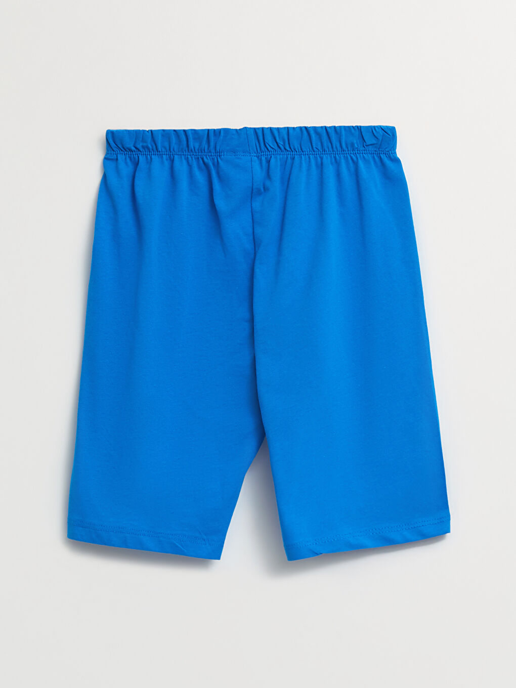Mavi Beli Lastikli Baskılı Pamuklu Erkek Çocuk Pijama Şort 2'li-4