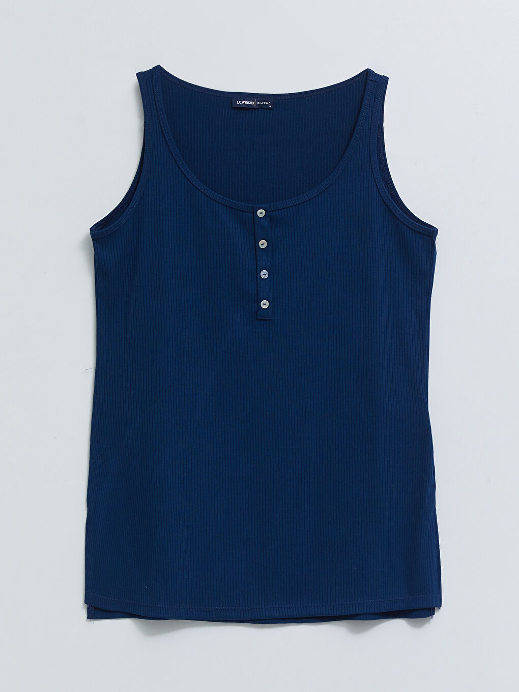 Female U-Neck Plain Singlet -S2FV81Z8-JC7