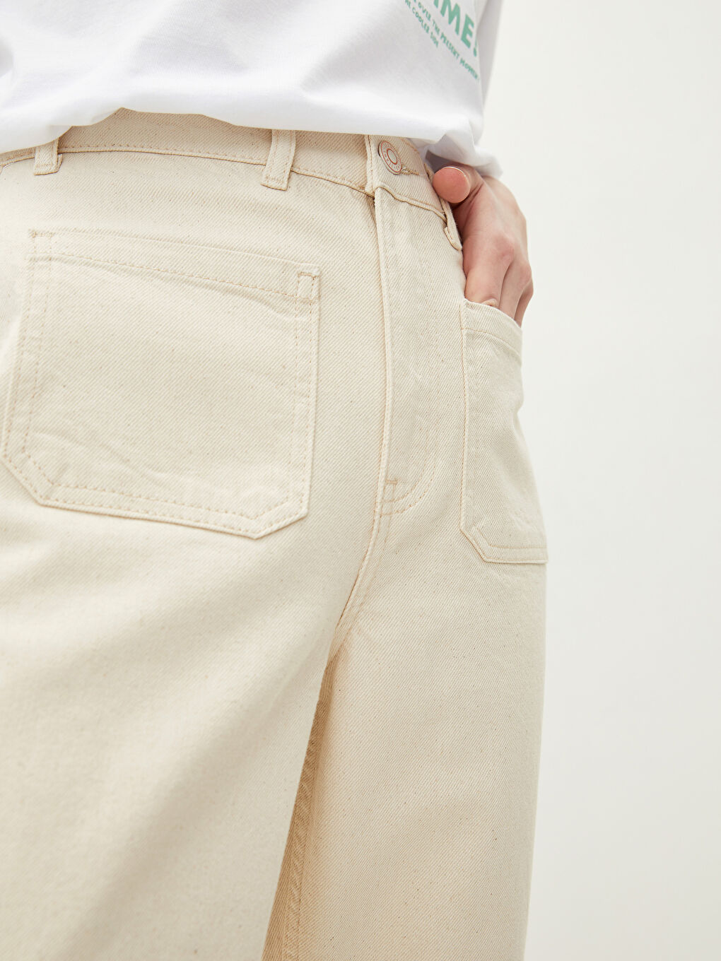 Джинсы с высокой посадкой Марс клёш для женщин-2