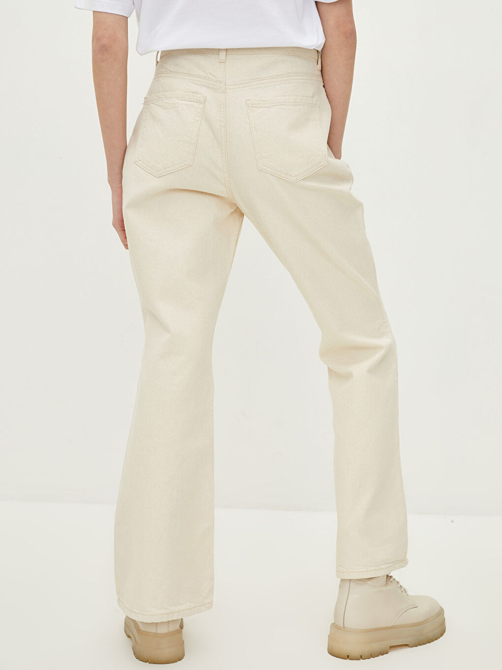 Джинсы с высокой посадкой Марс клёш для женщин-4