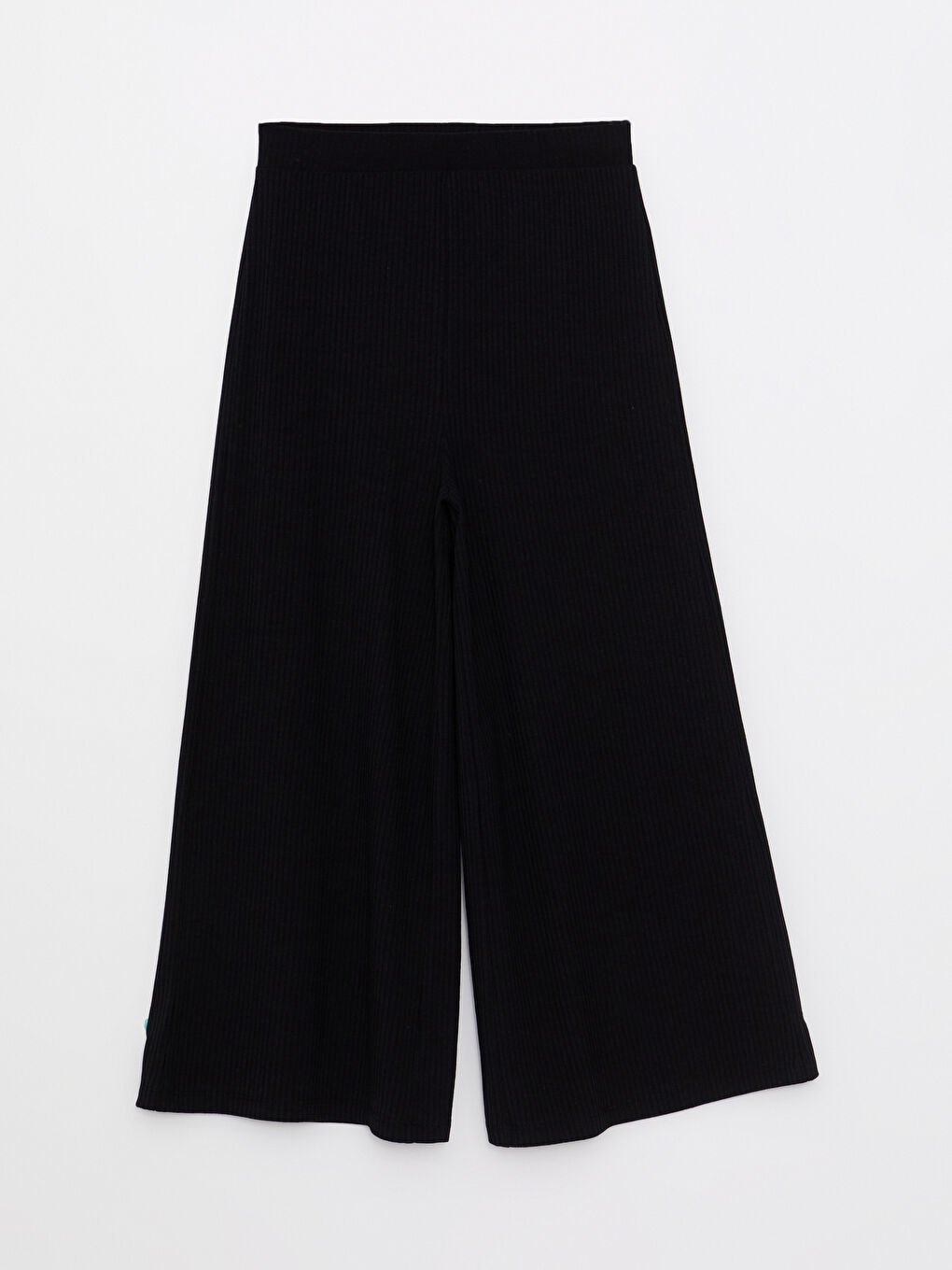 Women's Elastic Waist Plain Trousers-5