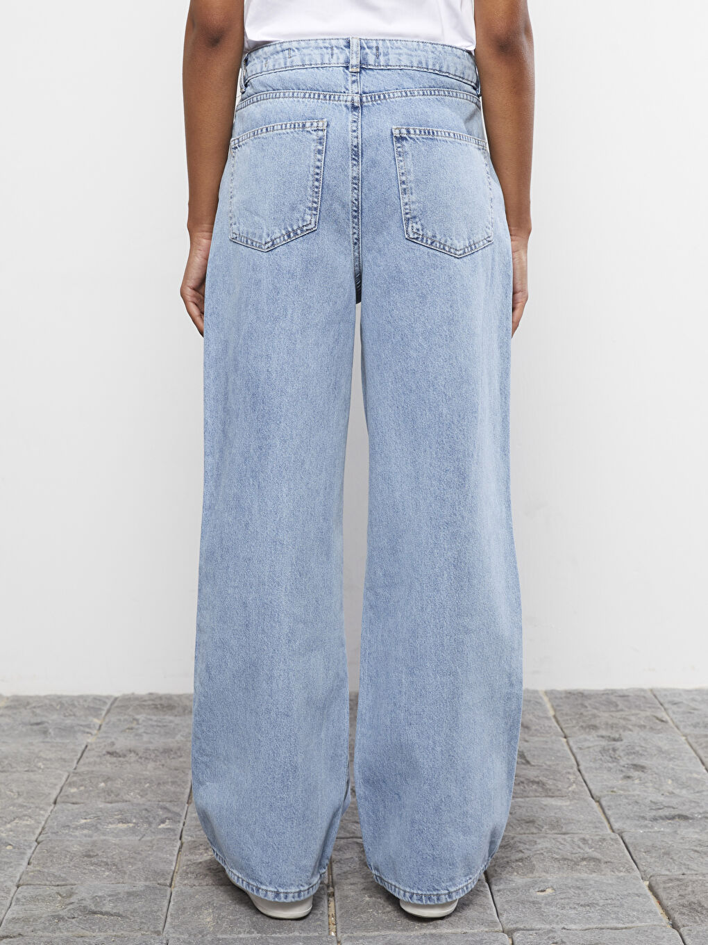 LCW Jeans Women's High Waist Wideleg Straight Rodeo Jeans -S2FY13Z8-311