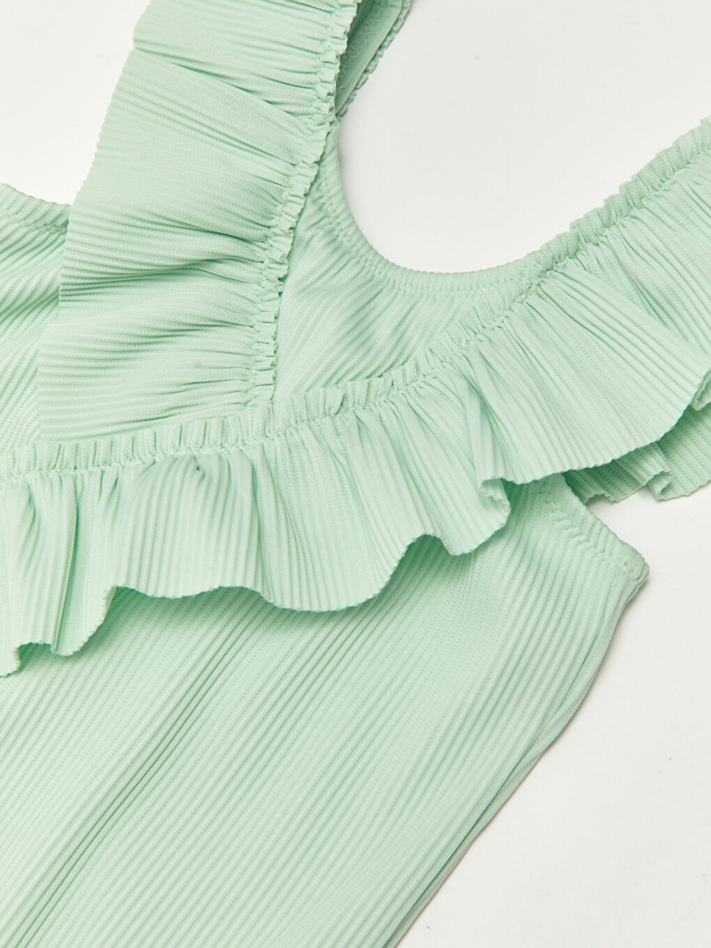 Flexible Fabric Ruffle Detail Baby Girl Swimsuit -S2FY34Z1-FXS