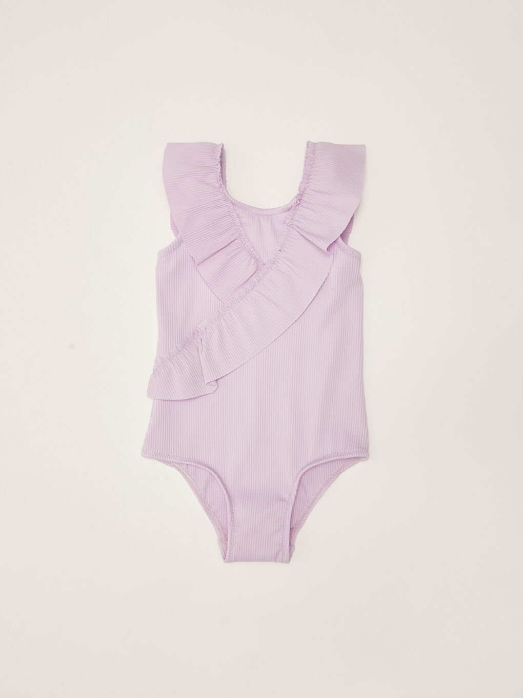 Flexible Fabric Ruffle Detail Baby Girl Swimsuit -S2FY34Z1-G3W