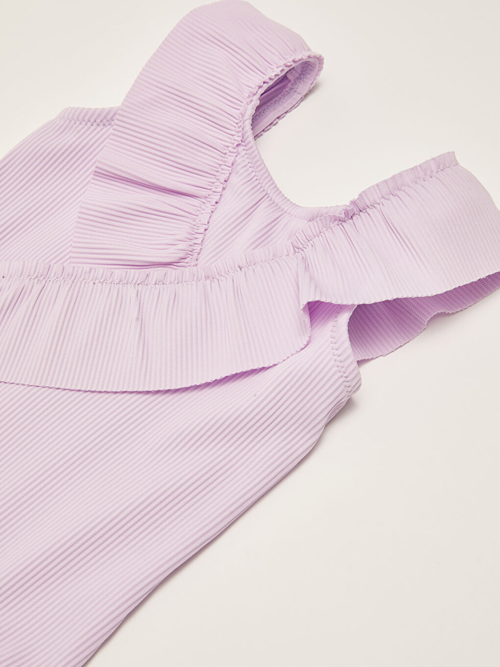 Flexible Fabric Ruffle Detail Baby Girl Swimsuit -S2FY34Z1-G3W