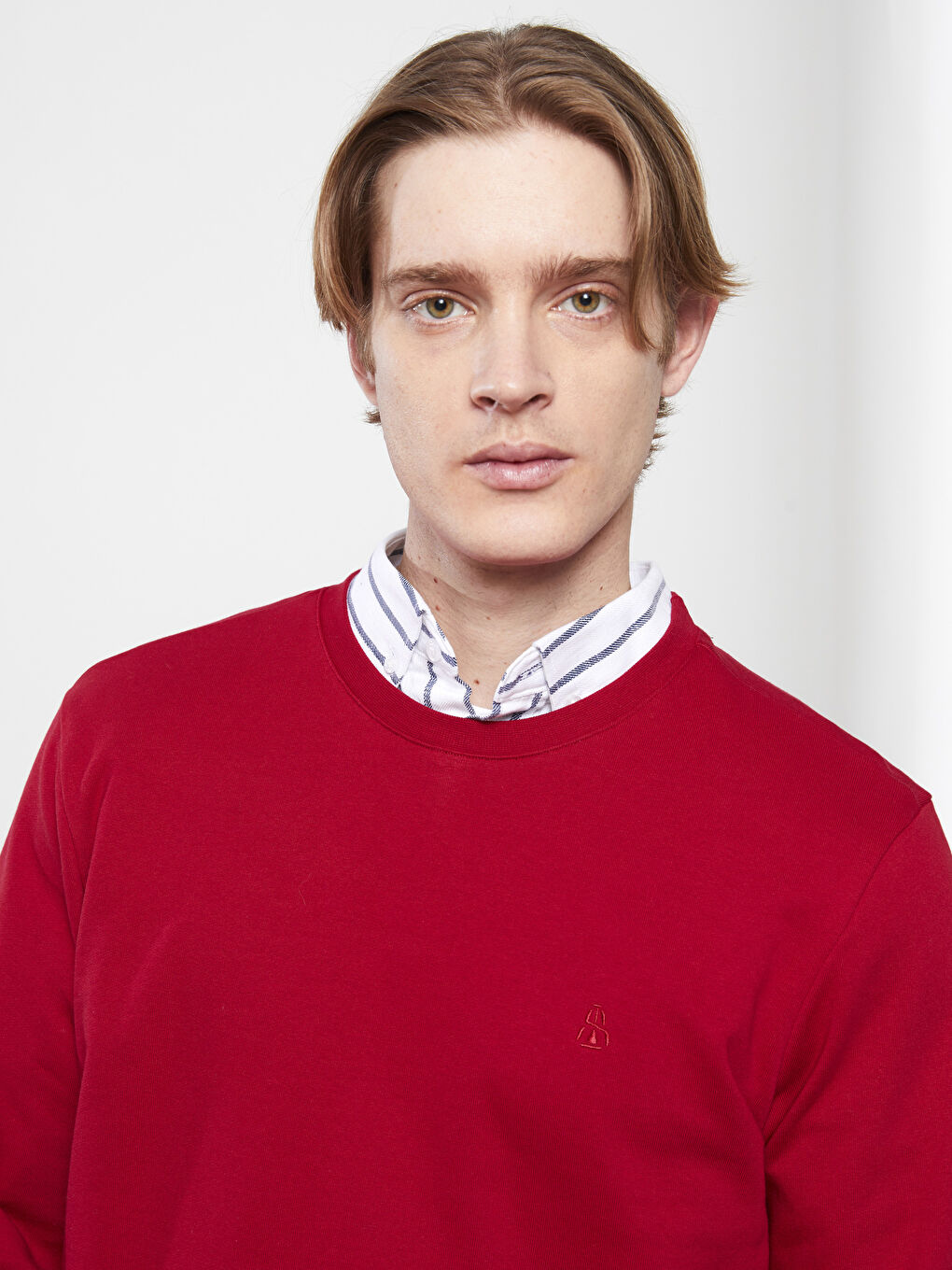 SOUTHBLUE Kirmizi Bisiklet Yaka Uzun Kollu Erkek Sweatshirt - 5