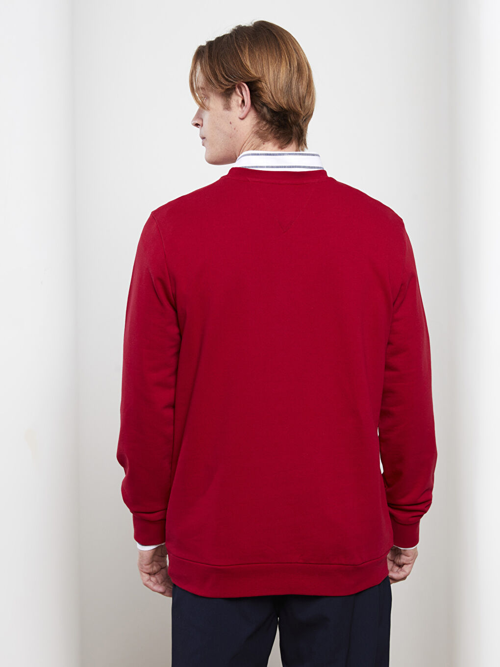 SOUTHBLUE Kirmizi Bisiklet Yaka Uzun Kollu Erkek Sweatshirt - 6