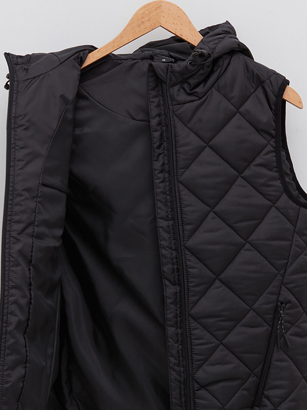 Hooded Quilted Women's Outdoor Inflatable Vest-7