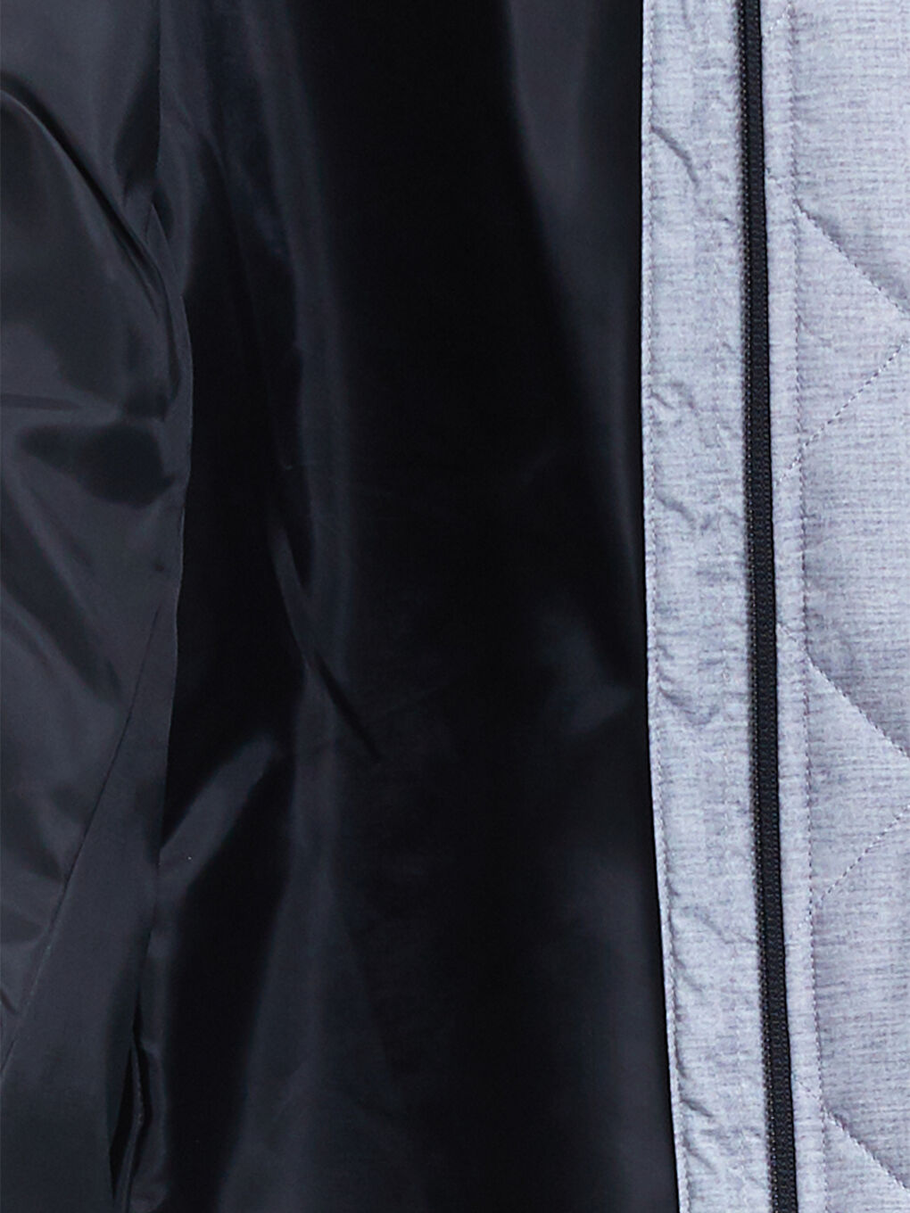 Gri Kapüşonlu Kapitone Uzun Kollu Kadın Outdoor Şişme Mont-8