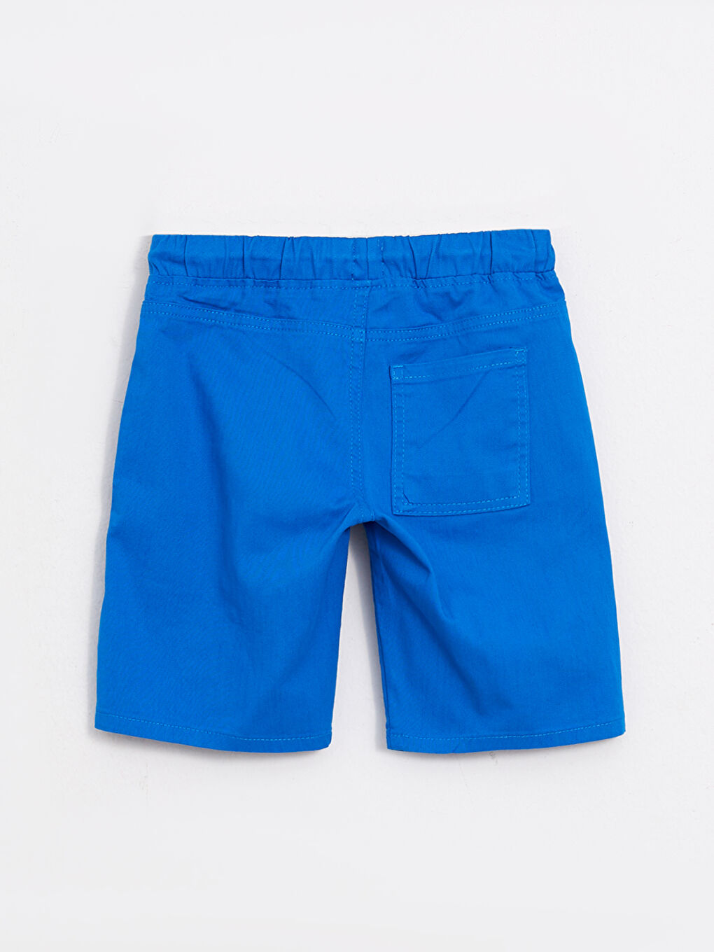 Short garçon basique en gabardine avec taille élastique-4