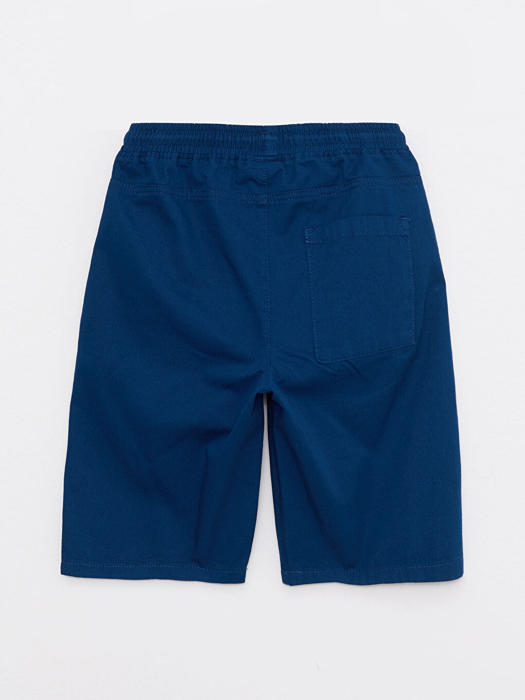 Basic Gabardine Boy Shorts With Elastic Waist -S2G061Z4-HQQ