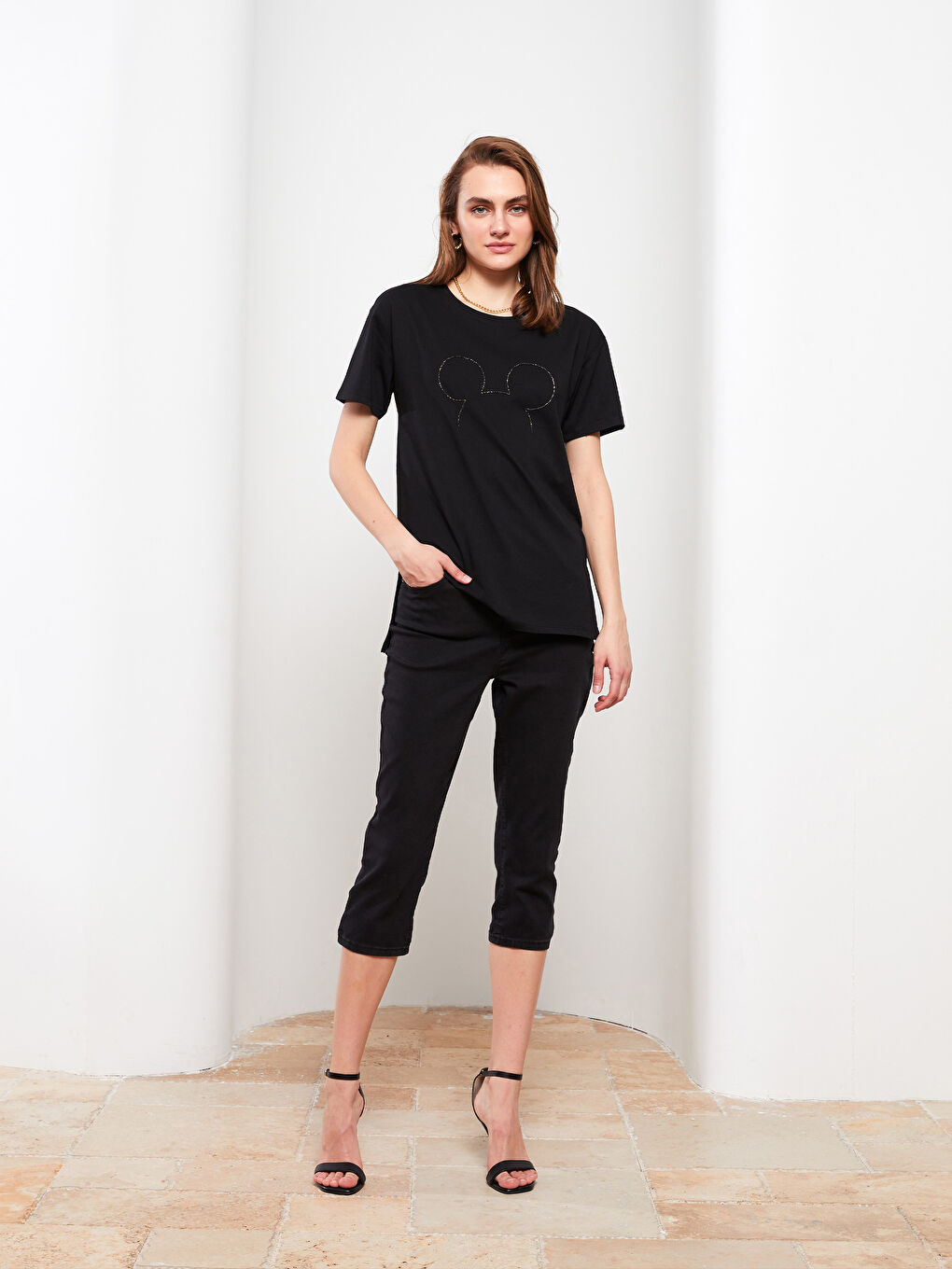 Skinny Fit Women's Straight Pocket Detailed Jean Capri -S2G076Z8-J0F