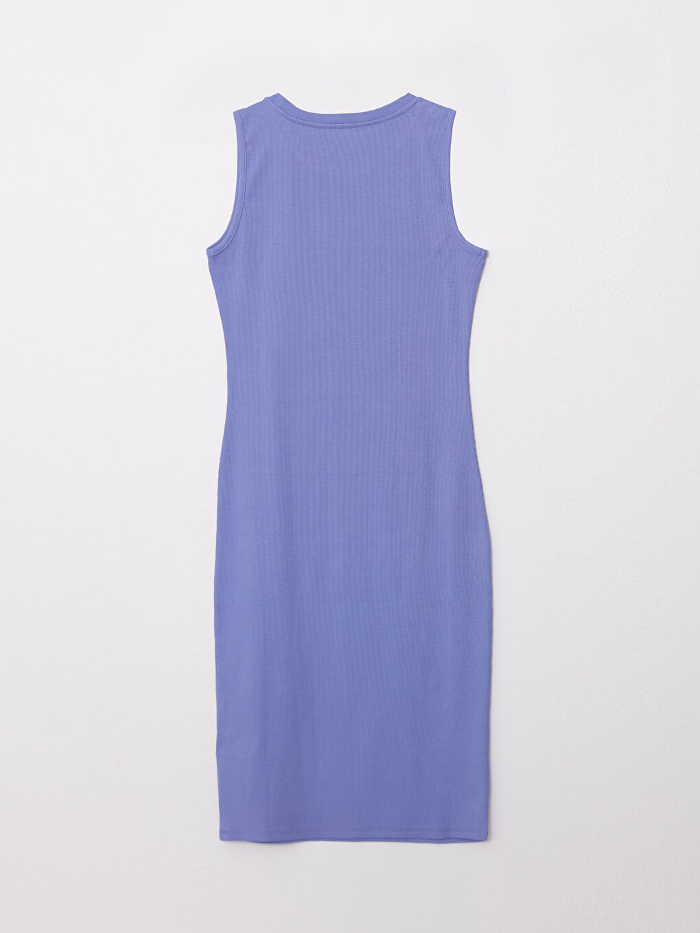 فستان ضيّق على الجسم بدون أكمام بياقة دائرية للسيدات-6