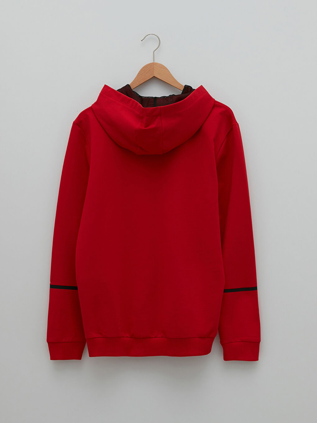 LCW Vision Kirmizi Uzun Kollu Baskılı Erkek Hoodie - 6