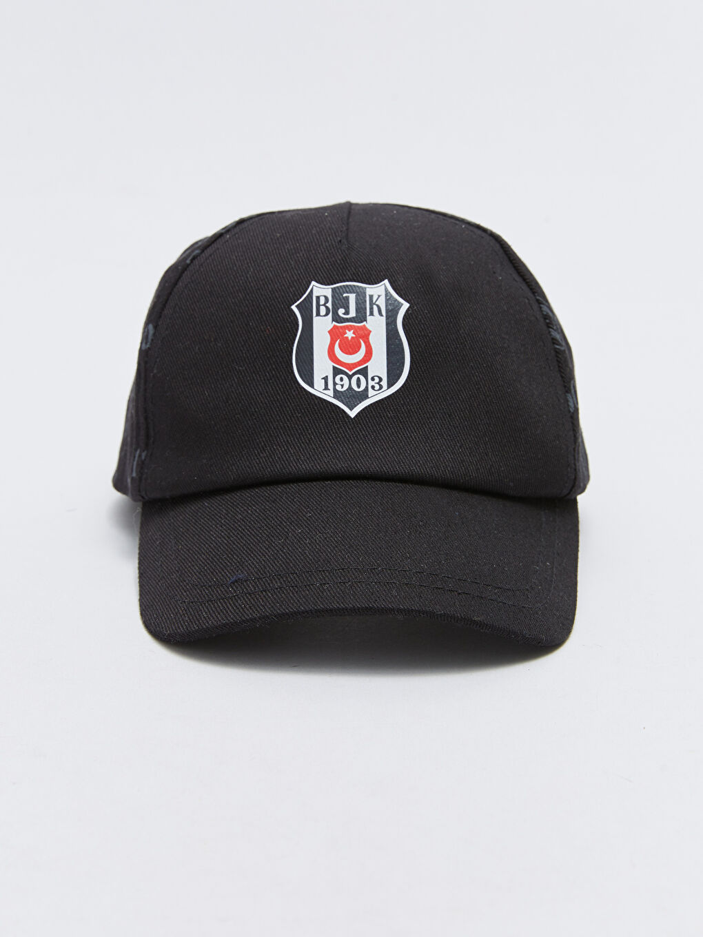 Siyah Beşiktaş Baskılı Erkek Bebek Şapka