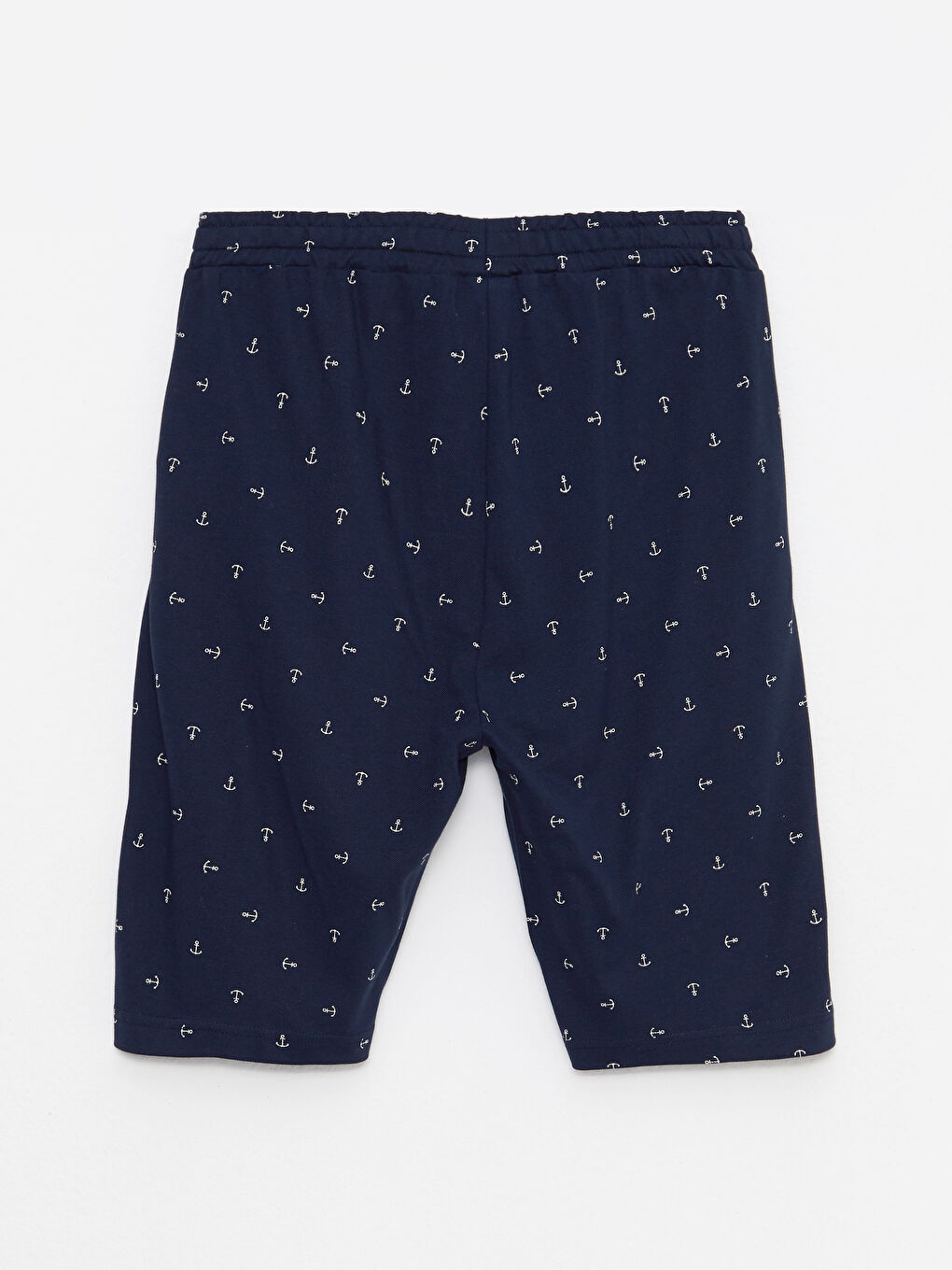 Lacivert Standart Kalıp Desenli Erkek Pijama Alt Şort-6