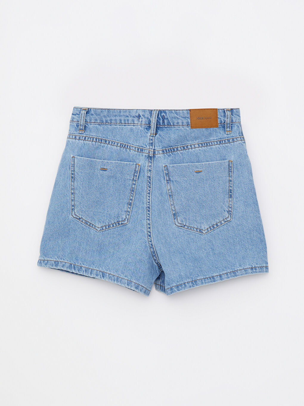 Mavi Standart Fit Cep Detaylı Kadın Jean Şort Etek-7