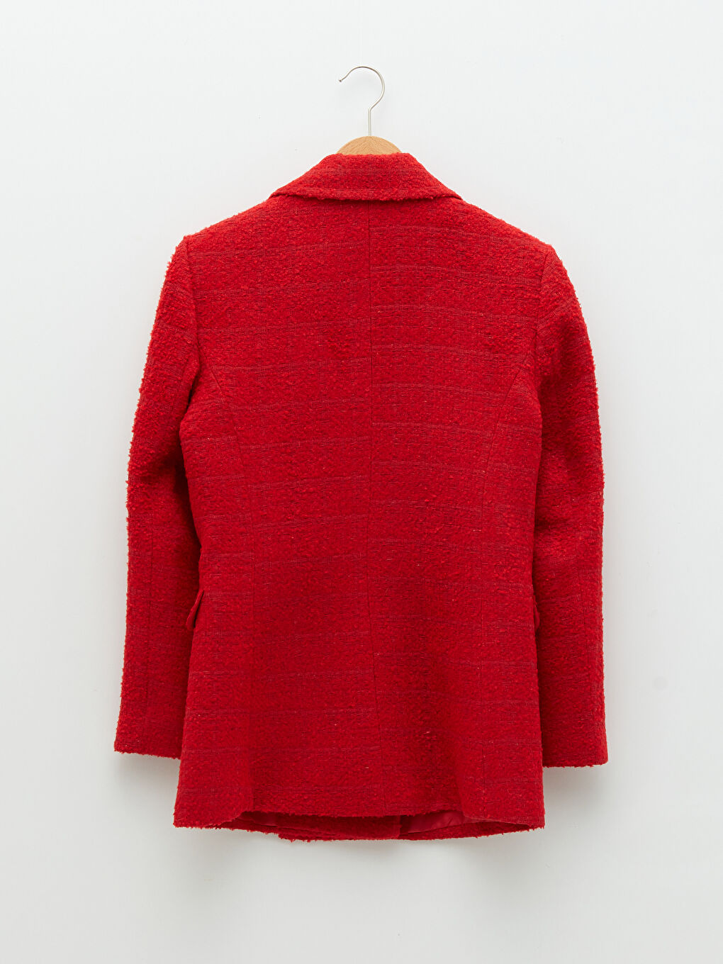 LC Waikiki Front Button Closure Straight Long Sleeve Tweed Women's Blazer Jacket -S2G206Z8-KYV