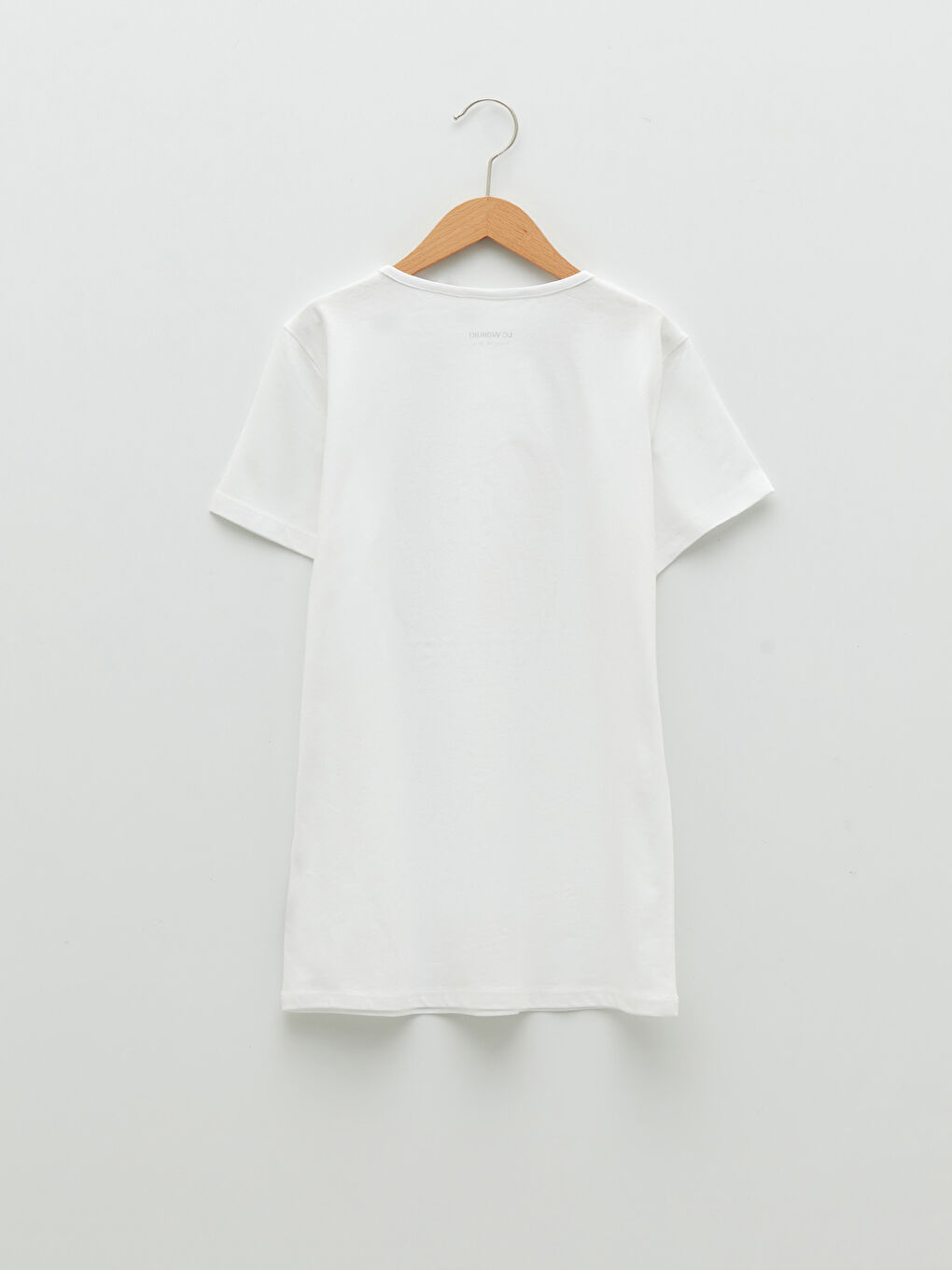 T-shirt Fille en Coton à Manches Courtes Imprimé Col Rond-1