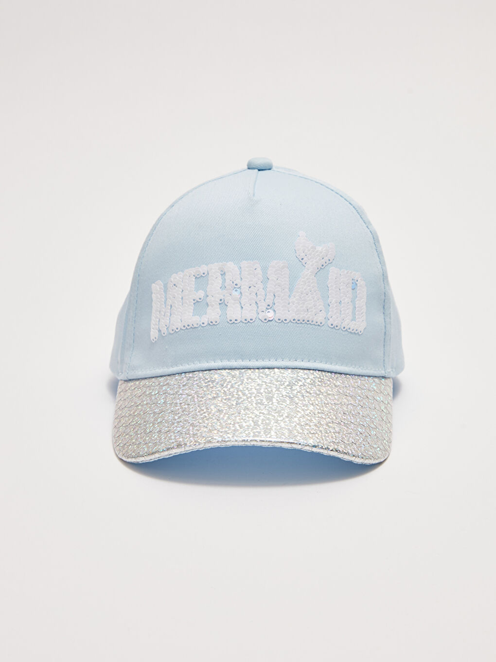 Mavi Pul İşlemeli Kız Çocuk Kep Şapka-2