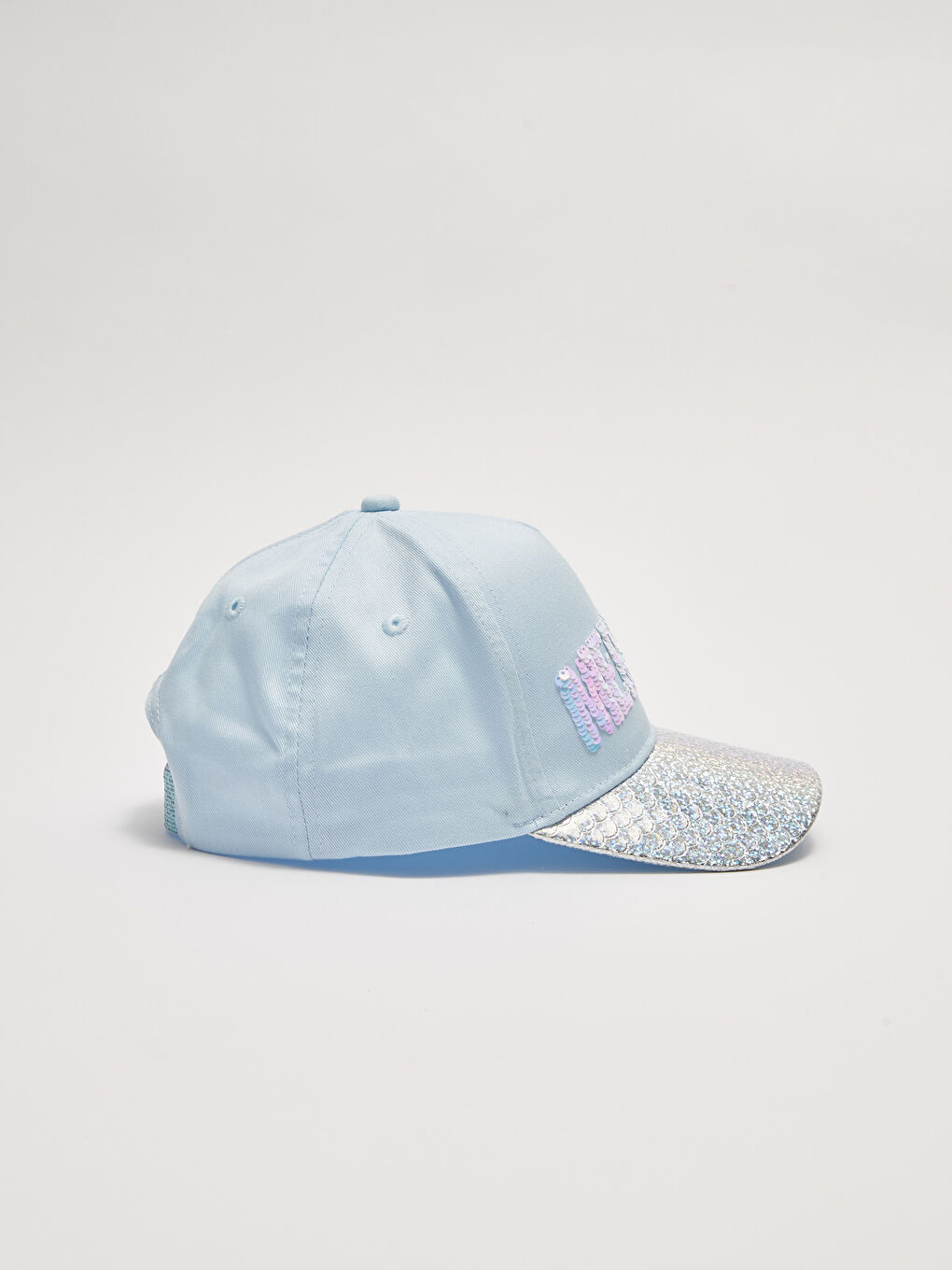 Mavi Pul İşlemeli Kız Çocuk Kep Şapka-6