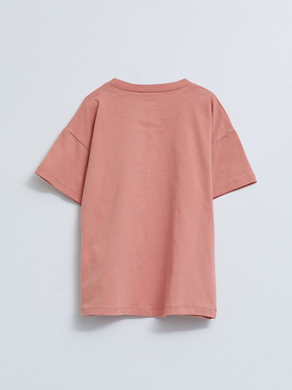 Pembe Bisiklet Yaka Kısa Kollu Snoopy Baskılı Erkek Bebek Tişört ve Şort 2'li Takım-3