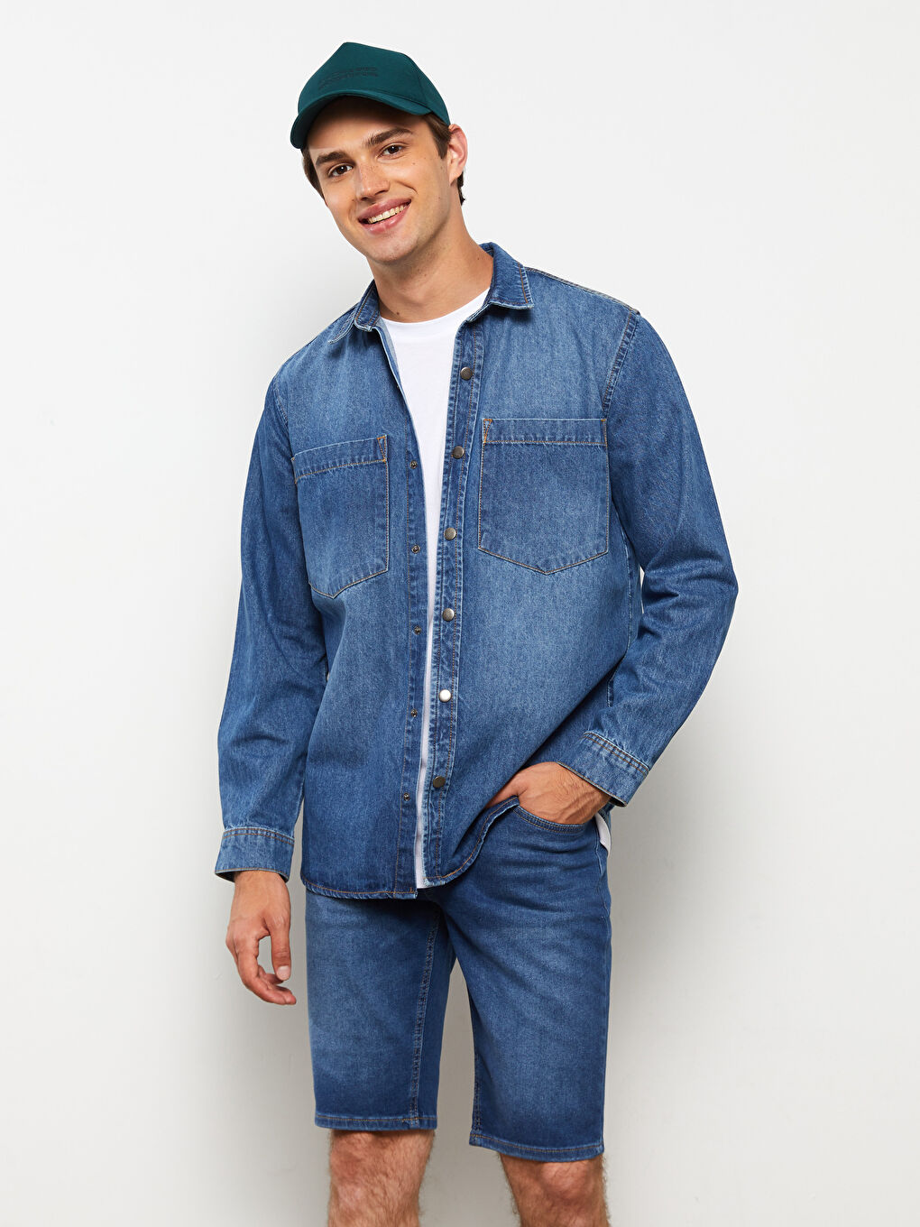 Standard Fit Men's Jean Shorts -S2G236Z8-H45