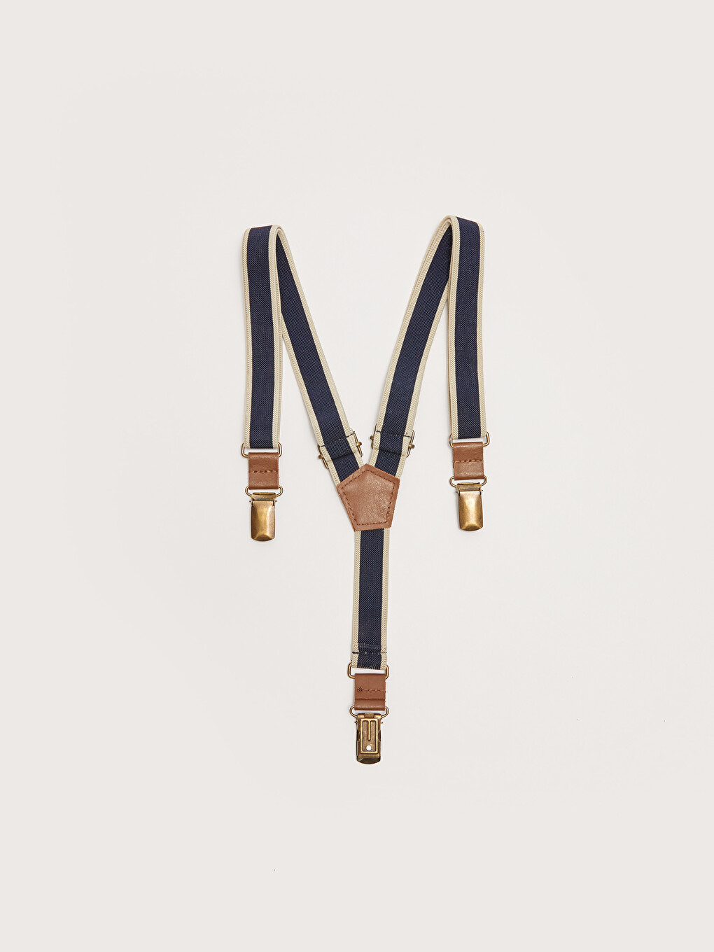 Color Block Boy Pants Suspenders-1