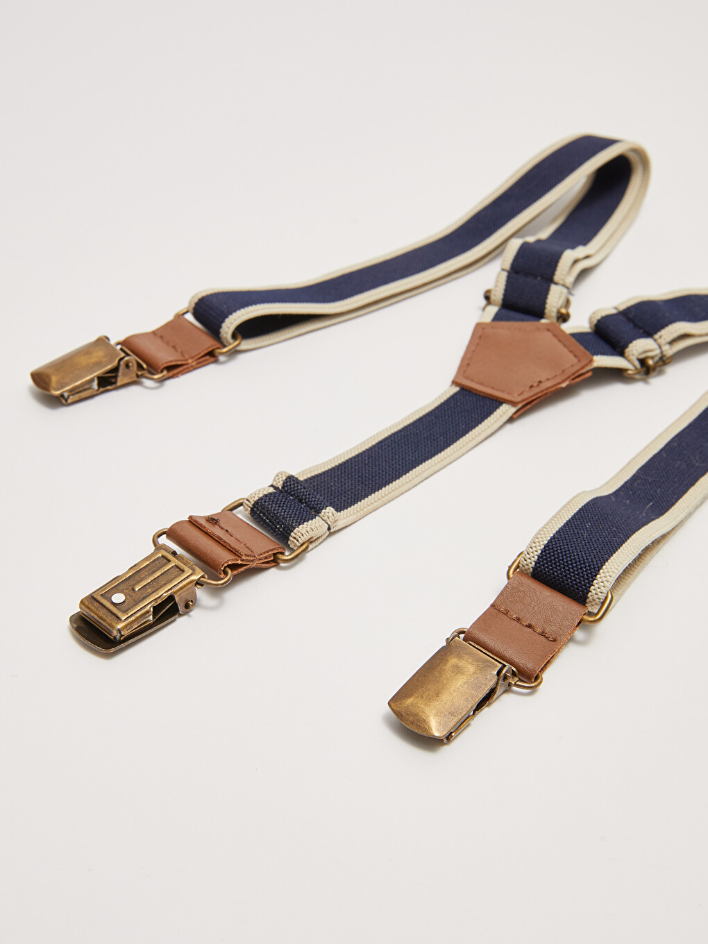 Color Block Boy Pants Suspenders-2