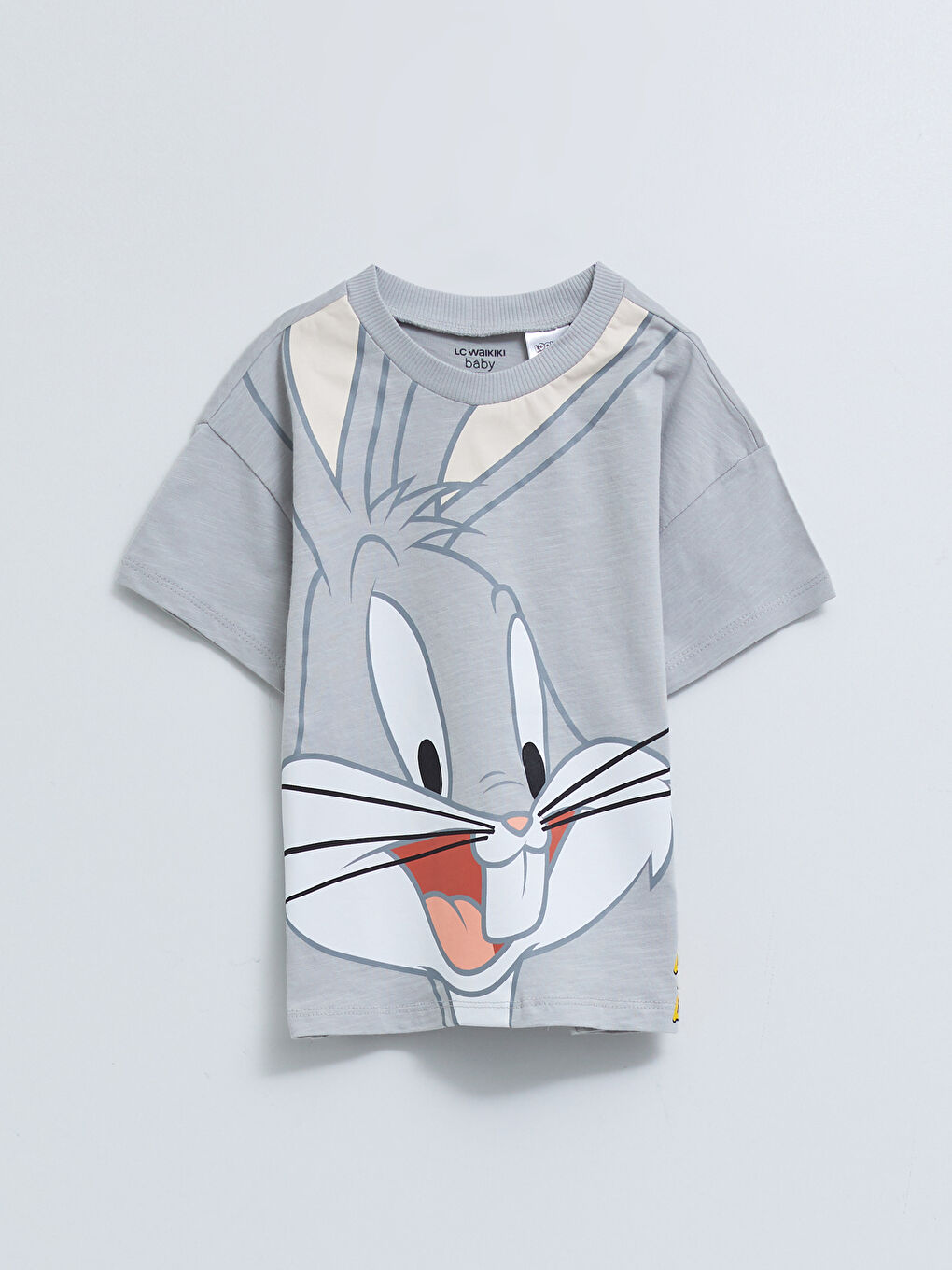 Crew Neck Short Sleeve Bugs Bunny Printed Baby Boys' T-Shirt and Shorts 2 Pack Set-1