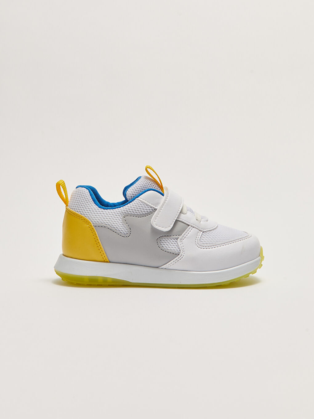 Chaussures de Sport Garçon à Lacets et Velcro avec Détails en Mesh et Semelle Lumineuse-2