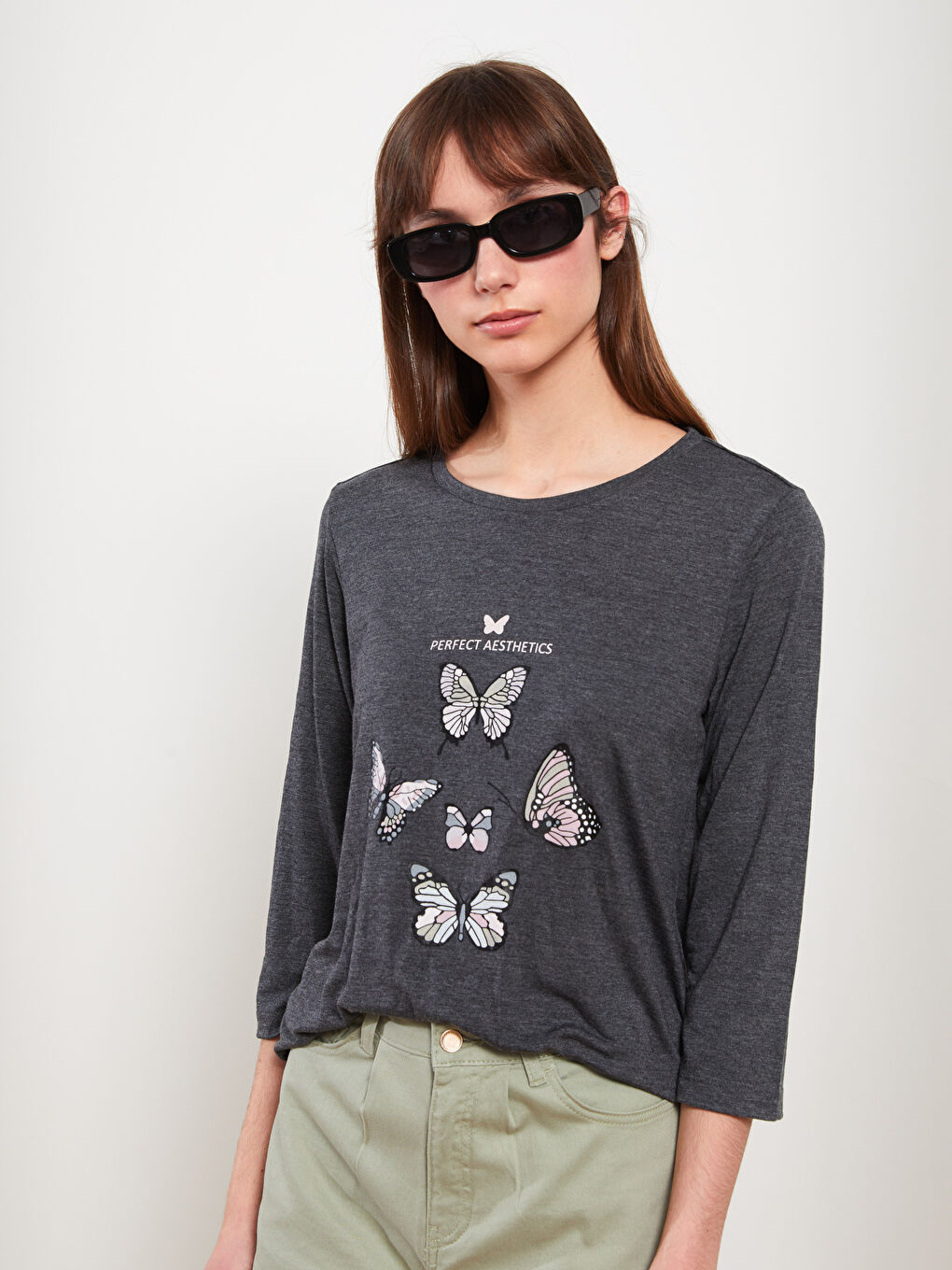 LCWAIKIKI Classic Crew Neck Printed Women's T-Shirt -S2G280Z8-L8N