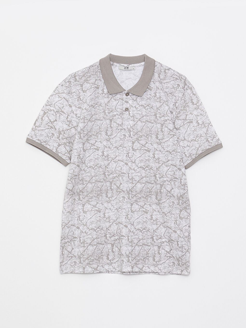 LCW Vision Polo Neck Short Sleeve Patterned Pique Men's T-Shirt -S2G293Z8-LRA