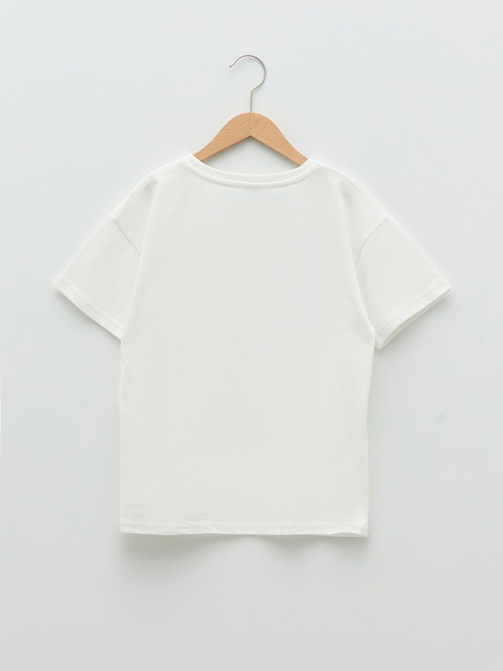 Crew Neck Printed Short Sleeve Cotton Boy T-shirt-1